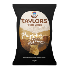 Taylors Haggis & Cracked Pepper Chips - 1.4oz Small Bag (Case of 24)