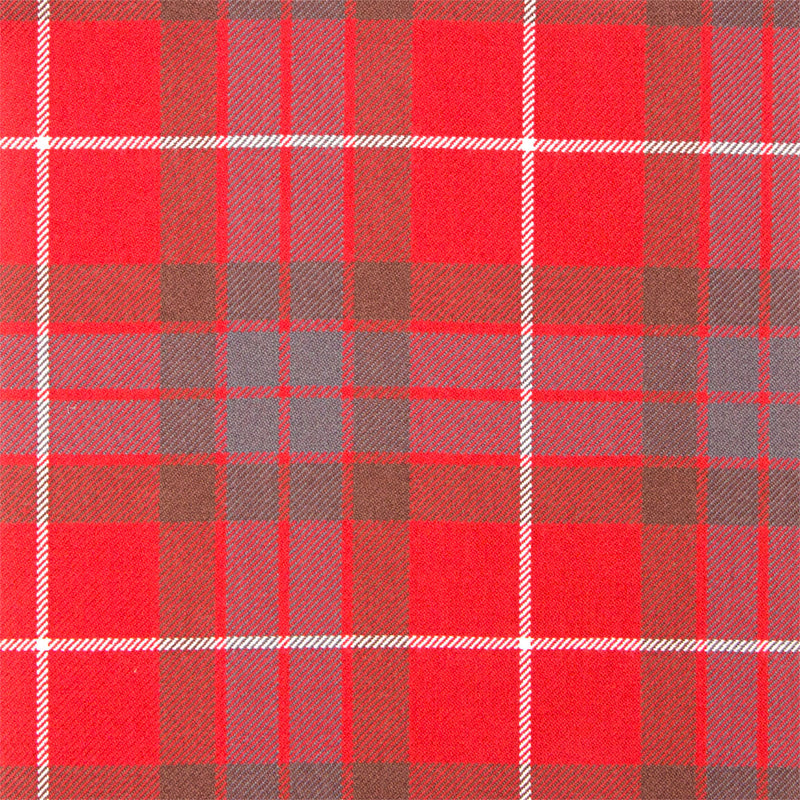 16oz Heavyweight Tartan Fabric   Fraser Red (Dress) weathered