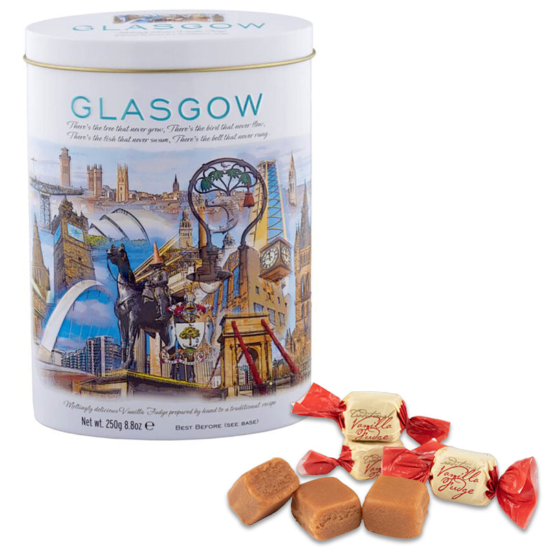 City of Glasgow Vanilla Fudge Tin 8.8oz (Case of 12)