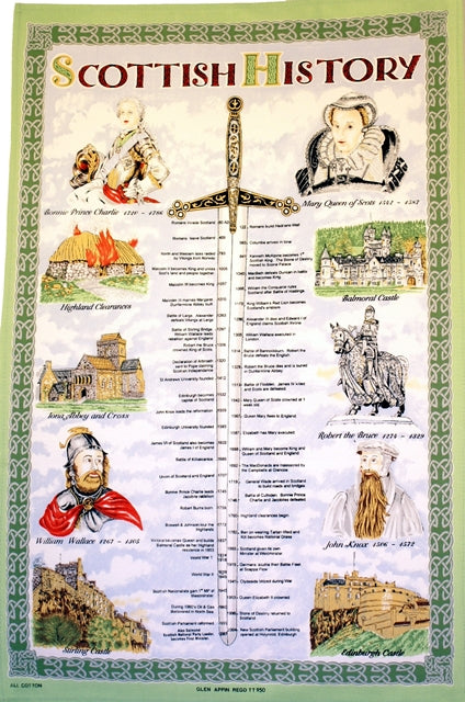 Scottish History Tea Towel
