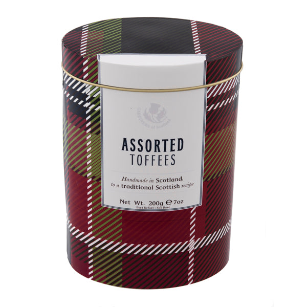 Assorted Toffees Tartan Tin- 7oz (Case of 12)