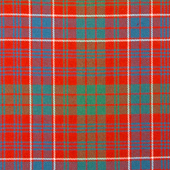 10oz Lightweight Tartan Fabric   MacRae Clan Red ancient