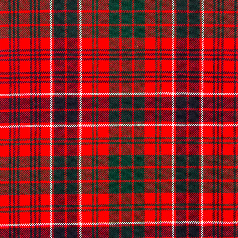 10oz Lightweight Tartan Fabric   MacRae Clan Red modern
