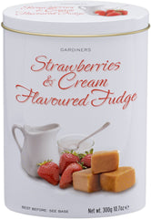 Strawberries & Cream Flavored Fudge Tin (Case of 12)