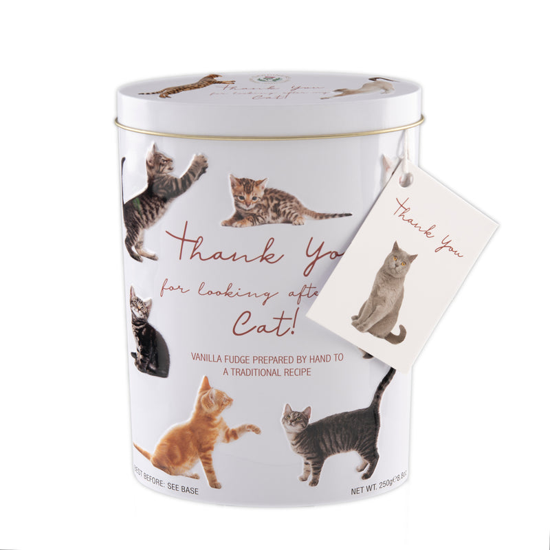 Thank You "Cats" Tin - Vanilla Fudge (Case of 12)