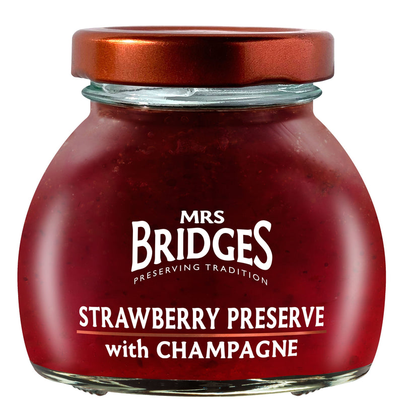Strawberry Preserve with Champagne 4oz Jar (Case of 16)
